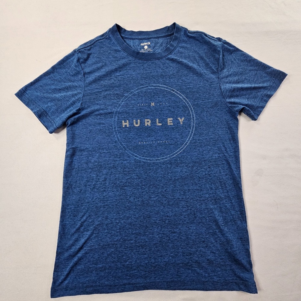 Hurley Quality Goods Blue Short Sleeve T-Shirt Men's S